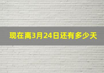 现在离3月24日还有多少天