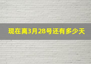 现在离3月28号还有多少天