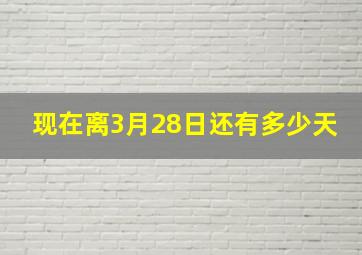 现在离3月28日还有多少天