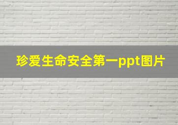 珍爱生命安全第一ppt图片