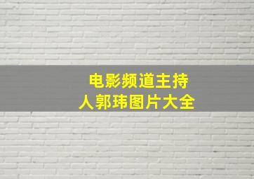 电影频道主持人郭玮图片大全