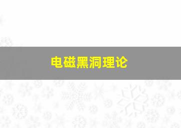 电磁黑洞理论