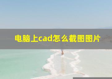 电脑上cad怎么截图图片