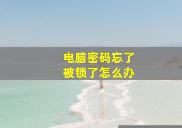 电脑密码忘了被锁了怎么办