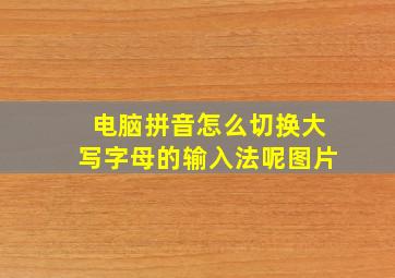 电脑拼音怎么切换大写字母的输入法呢图片