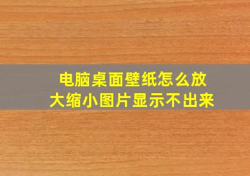 电脑桌面壁纸怎么放大缩小图片显示不出来