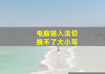 电脑输入法切换不了大小写