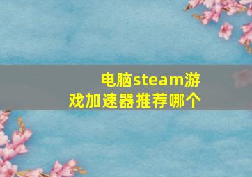 电脑steam游戏加速器推荐哪个