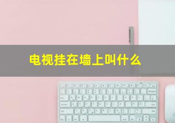 电视挂在墙上叫什么