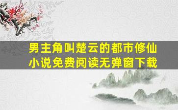 男主角叫楚云的都市修仙小说免费阅读无弹窗下载