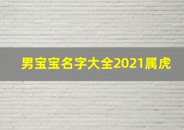 男宝宝名字大全2021属虎