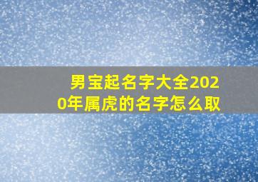 男宝起名字大全2020年属虎的名字怎么取