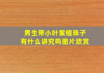 男生带小叶紫檀珠子有什么讲究吗图片欣赏