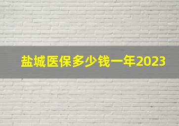 盐城医保多少钱一年2023