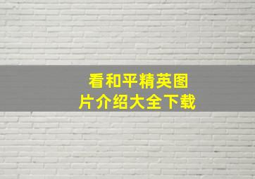 看和平精英图片介绍大全下载