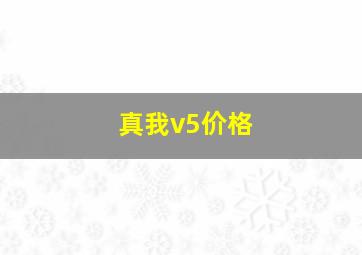 真我v5价格