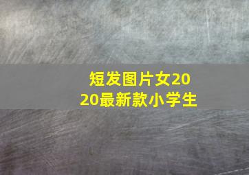 短发图片女2020最新款小学生