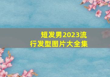 短发男2023流行发型图片大全集