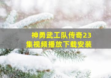 神勇武工队传奇23集视频播放下载安装