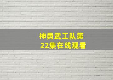 神勇武工队第22集在线观看