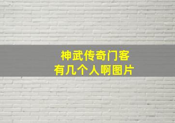 神武传奇门客有几个人啊图片