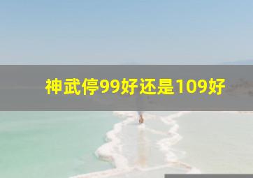 神武停99好还是109好