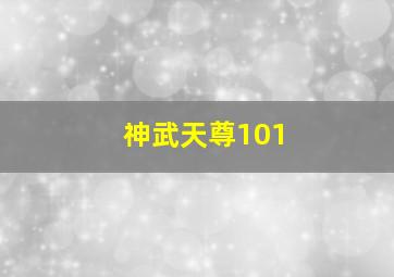 神武天尊101