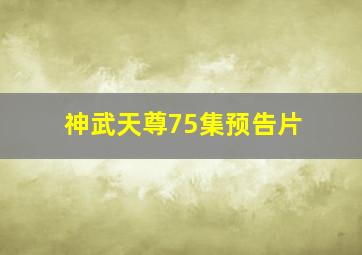 神武天尊75集预告片