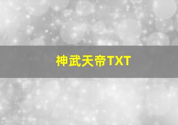 神武天帝TXT