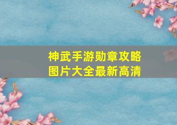 神武手游勋章攻略图片大全最新高清