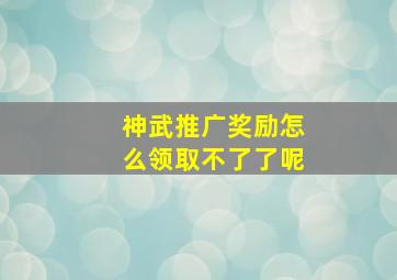 神武推广奖励怎么领取不了了呢