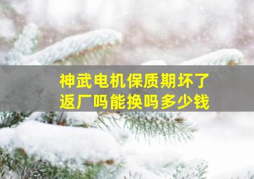 神武电机保质期坏了返厂吗能换吗多少钱