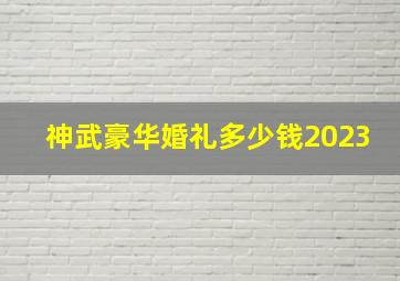 神武豪华婚礼多少钱2023