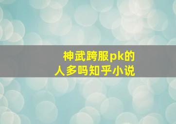 神武跨服pk的人多吗知乎小说