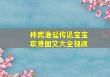 神武逍遥传说宝宝攻略图文大全视频