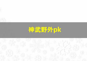 神武野外pk