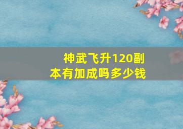 神武飞升120副本有加成吗多少钱