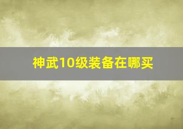 神武10级装备在哪买