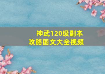 神武120级副本攻略图文大全视频