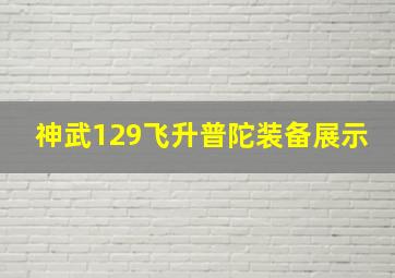 神武129飞升普陀装备展示