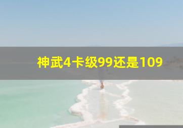 神武4卡级99还是109