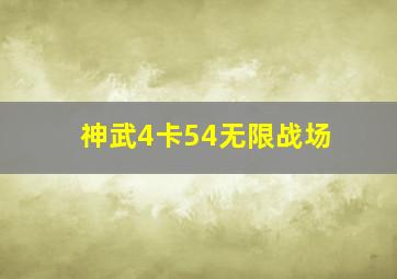 神武4卡54无限战场