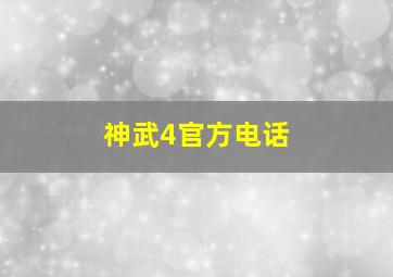 神武4官方电话