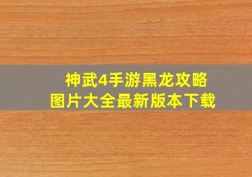 神武4手游黑龙攻略图片大全最新版本下载