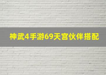 神武4手游69天宫伙伴搭配