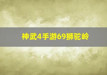 神武4手游69狮驼岭