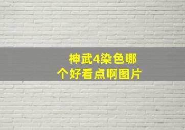 神武4染色哪个好看点啊图片