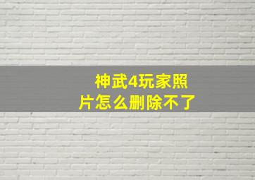 神武4玩家照片怎么删除不了