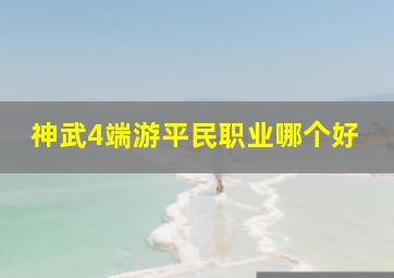 神武4端游平民职业哪个好