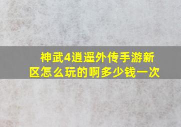 神武4逍遥外传手游新区怎么玩的啊多少钱一次